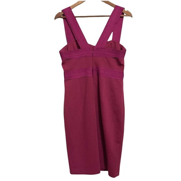 Robert Rodriguez Women's Magenta Sleeveless Bandage Bodycon Knee Length Dress 10 - Picture 9 of 9